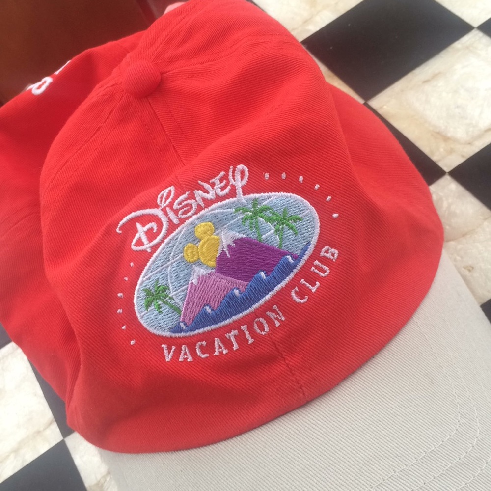 Bright Red Disney Vacation Club Dad Hat